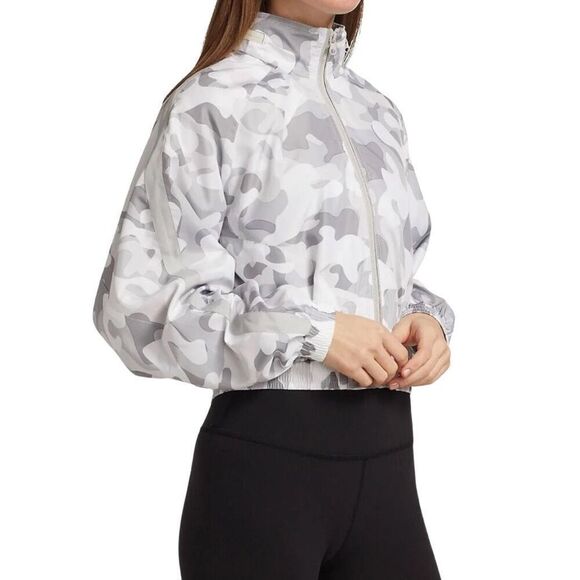 NEW Blanc Noir Tempest Gray Camo Wind Jacket Size Small - Picture 4 of 10